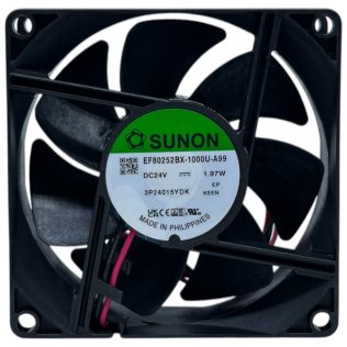 Sunon EF80252BX-A99-A | Ventilatore 80x80x25 24VDC | Su Cuscinetto 76,4m3/h 2f